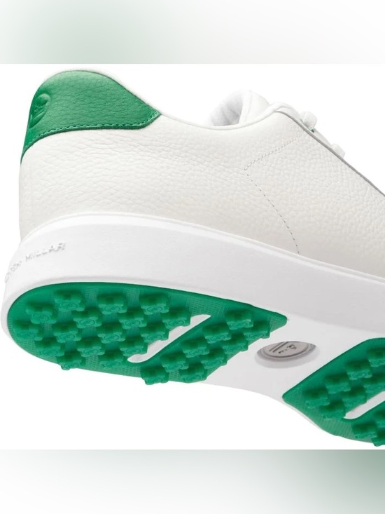 NEW Peter Millar Drift Leather Hybrid Course Golf Shoe: White/Fairway (Size 10) main image 7